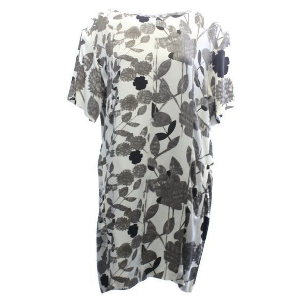 DIANE VON FURSTENBERG Ecru Floral Dress Size 12